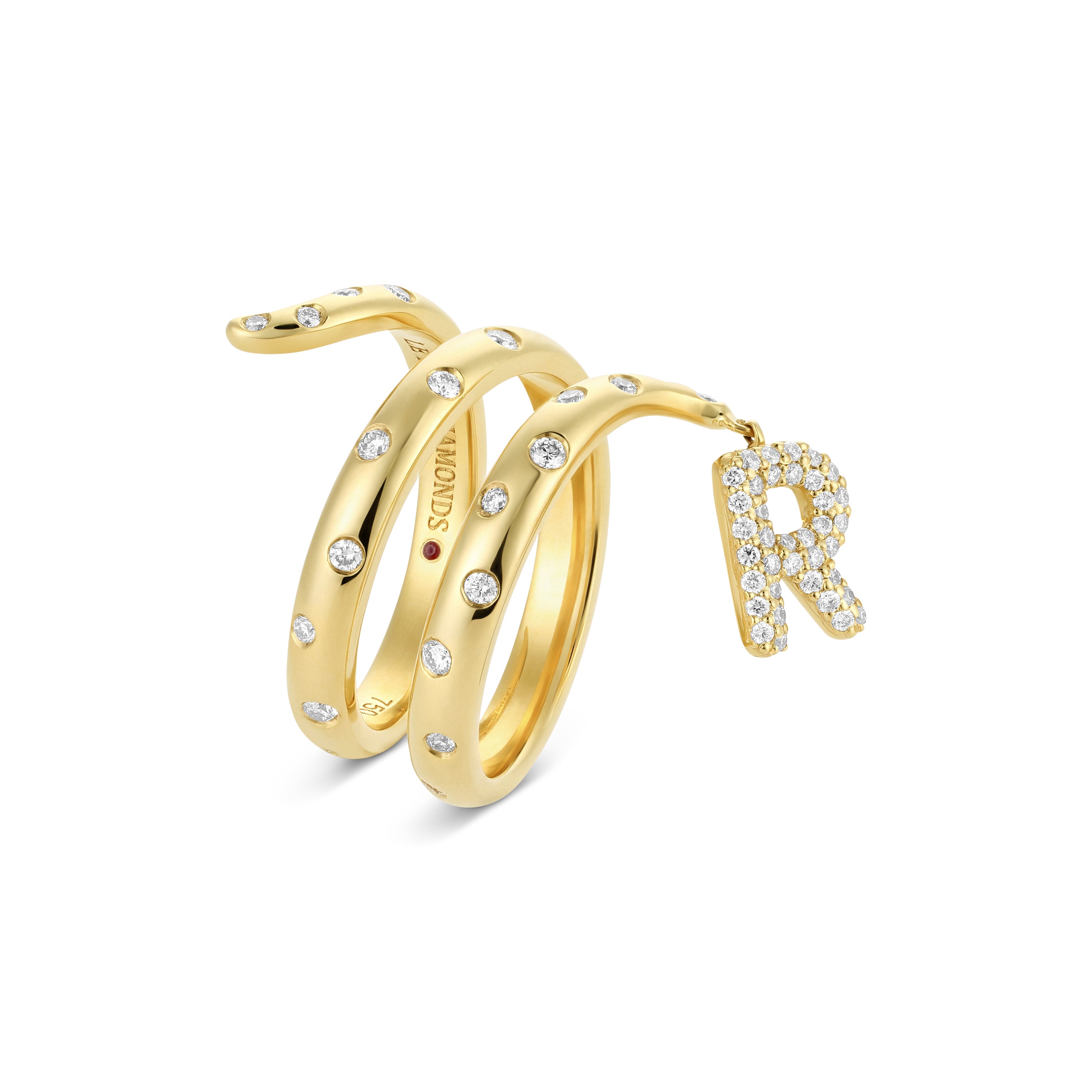 Scattered Diamond Ring