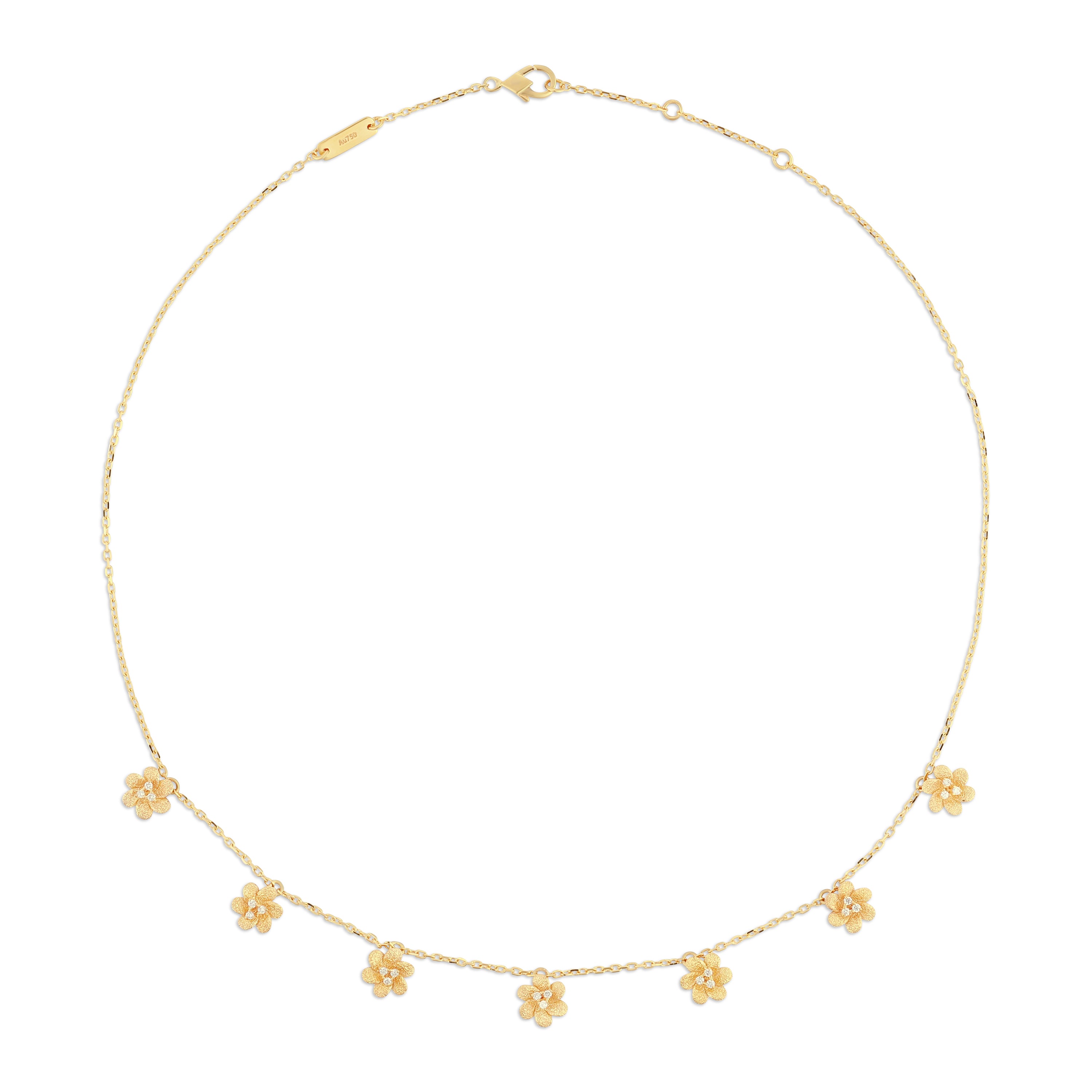 Petite 6 Motif Fleur Necklace