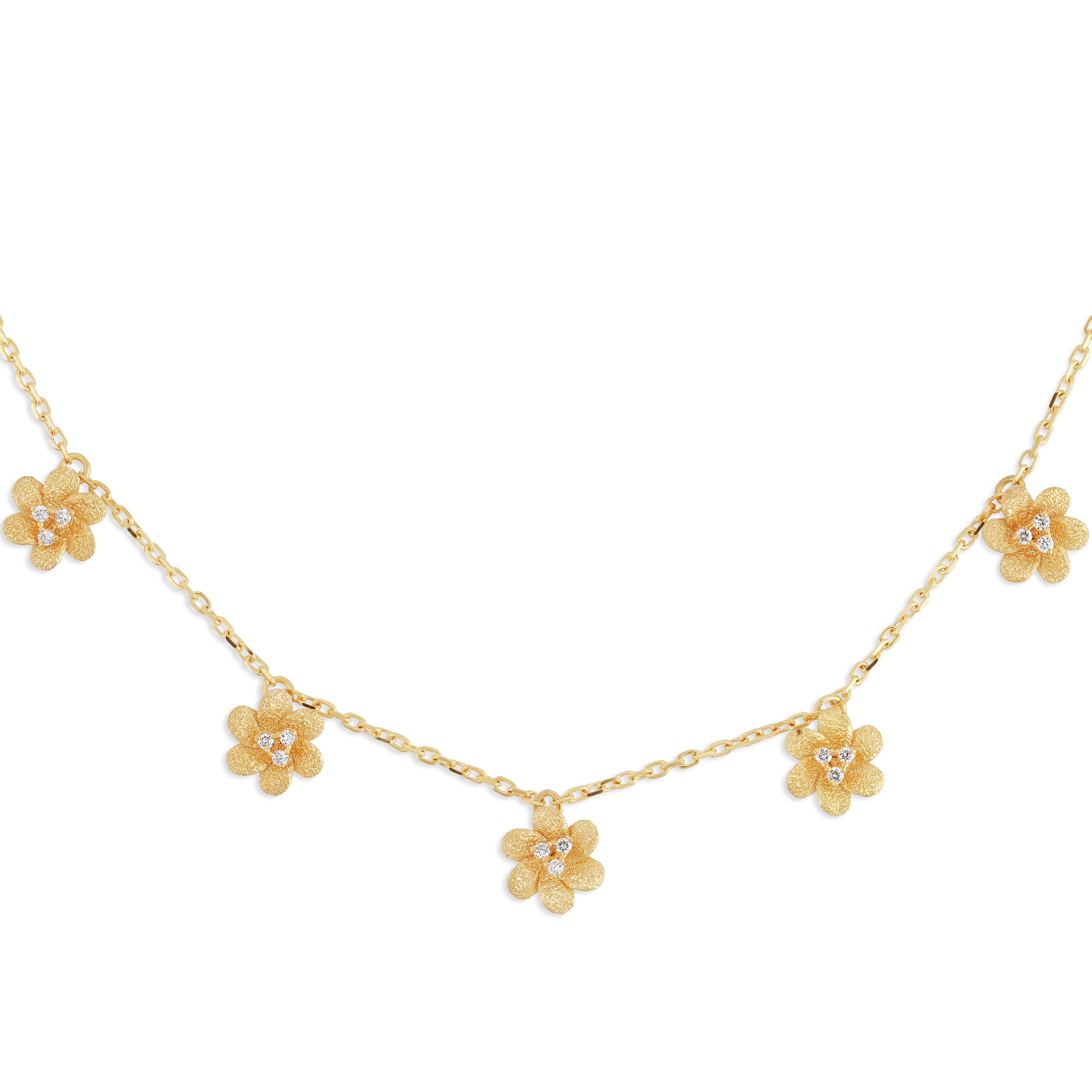 Petite 6 Motif Fleur Necklace