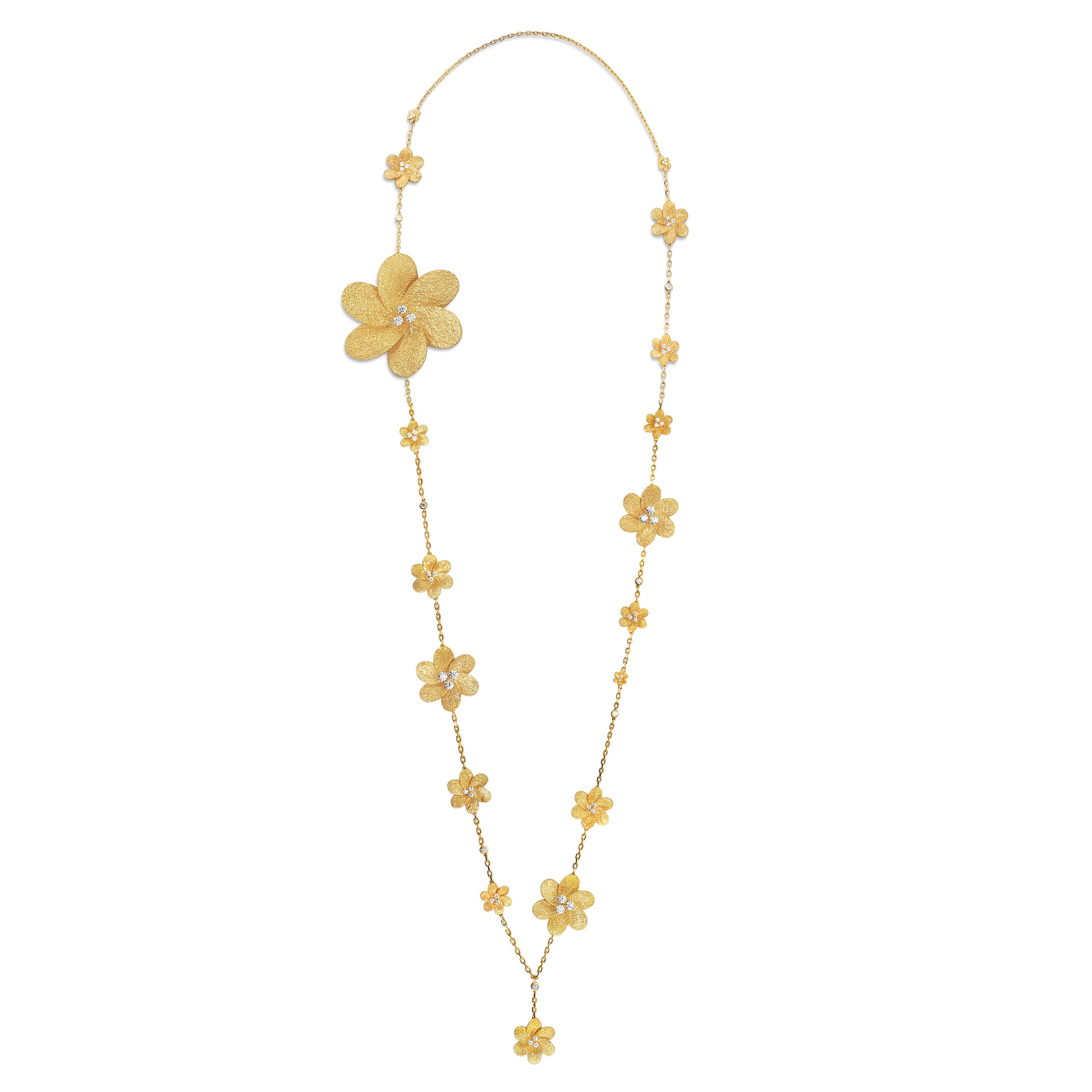 Fleur Motif Long Necklace