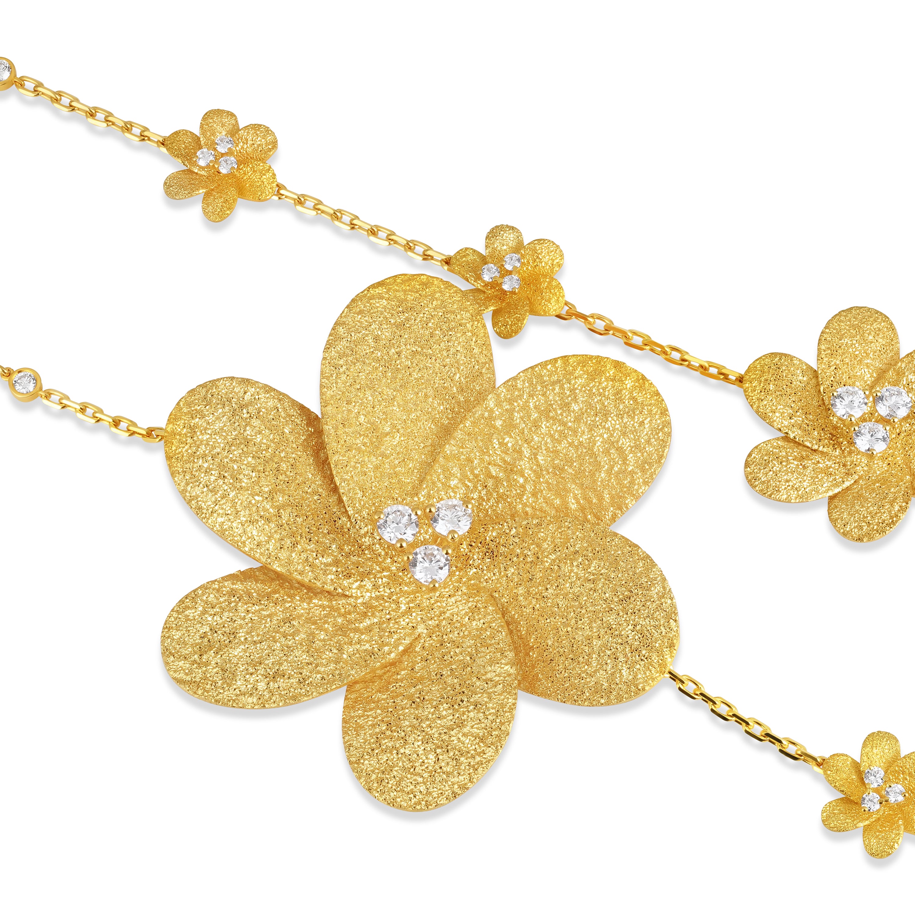 Fleur Motif Long Necklace