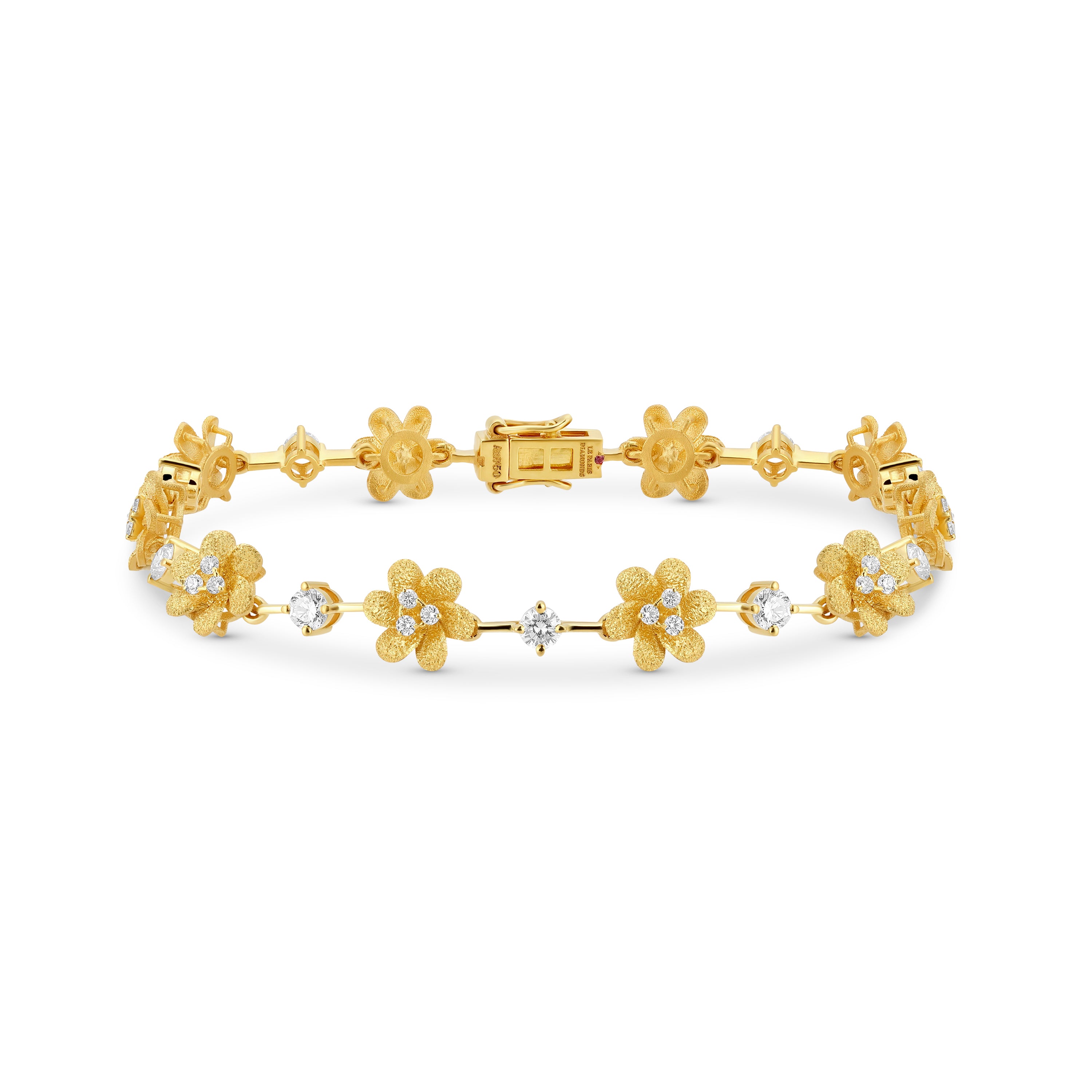 Petite Motif Fleur Bracelet (16 cm, 37 Pcs Diamonds)
