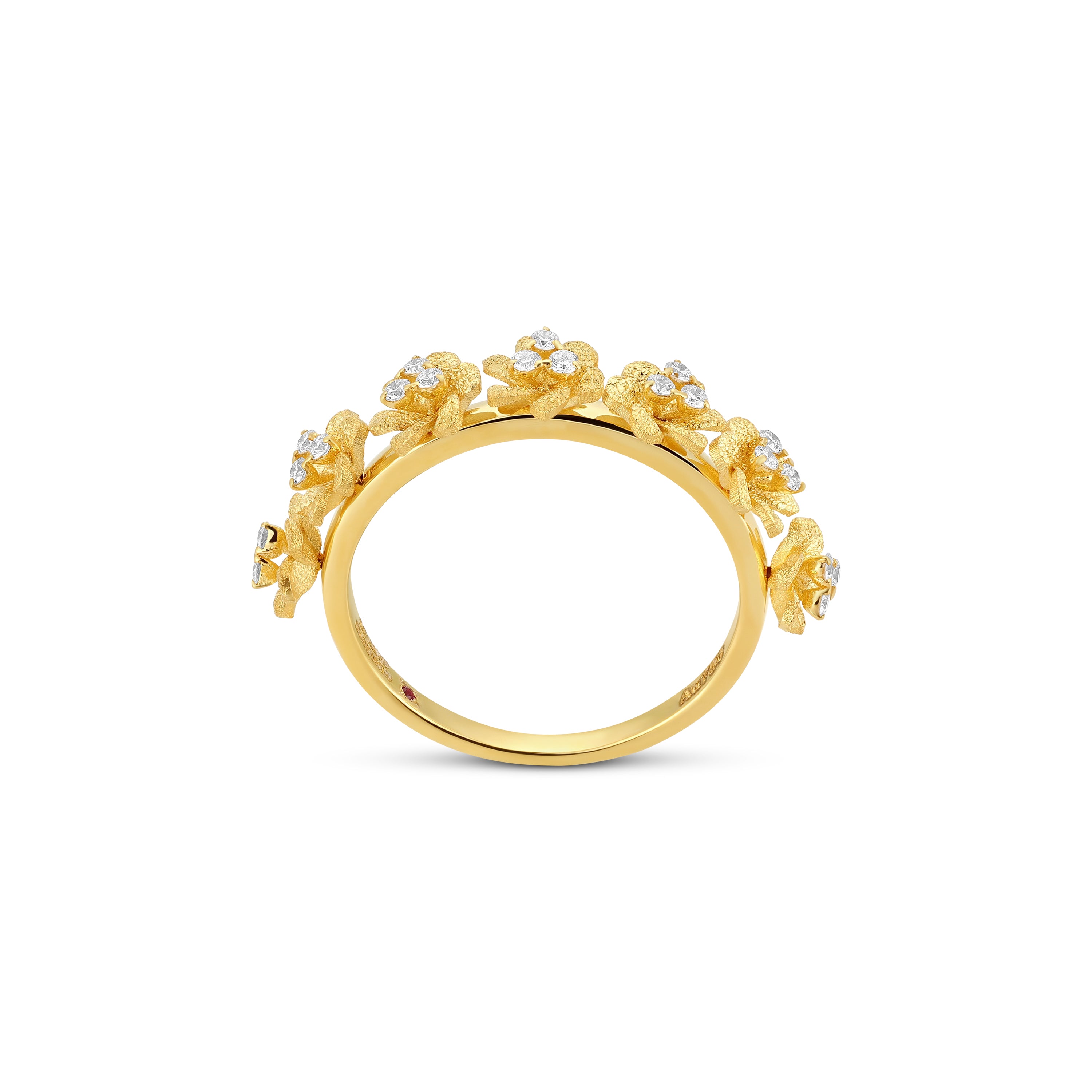 Half Eternity Petite Motif Ring