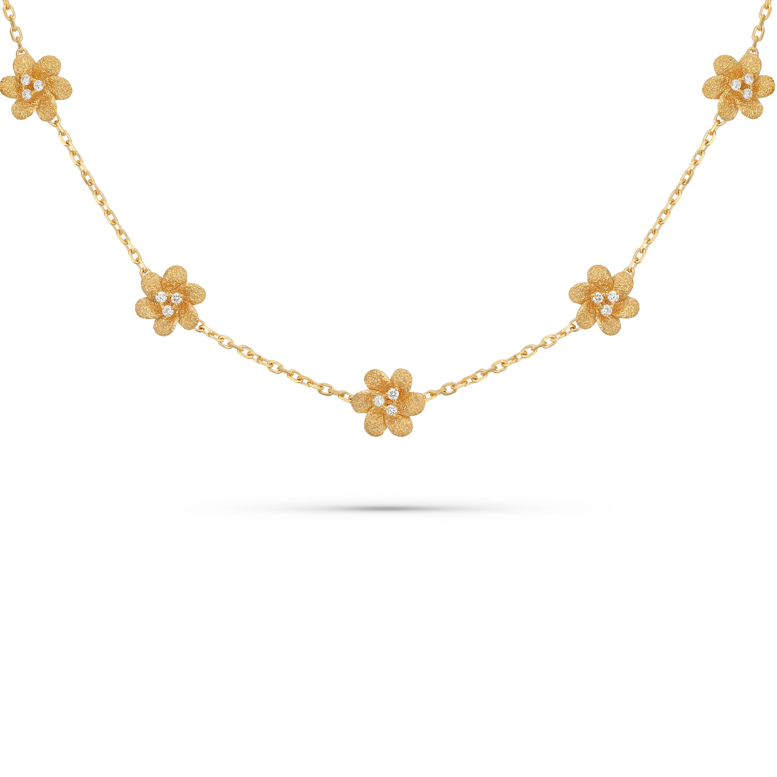 Petite 7 Motif Fleur Necklace