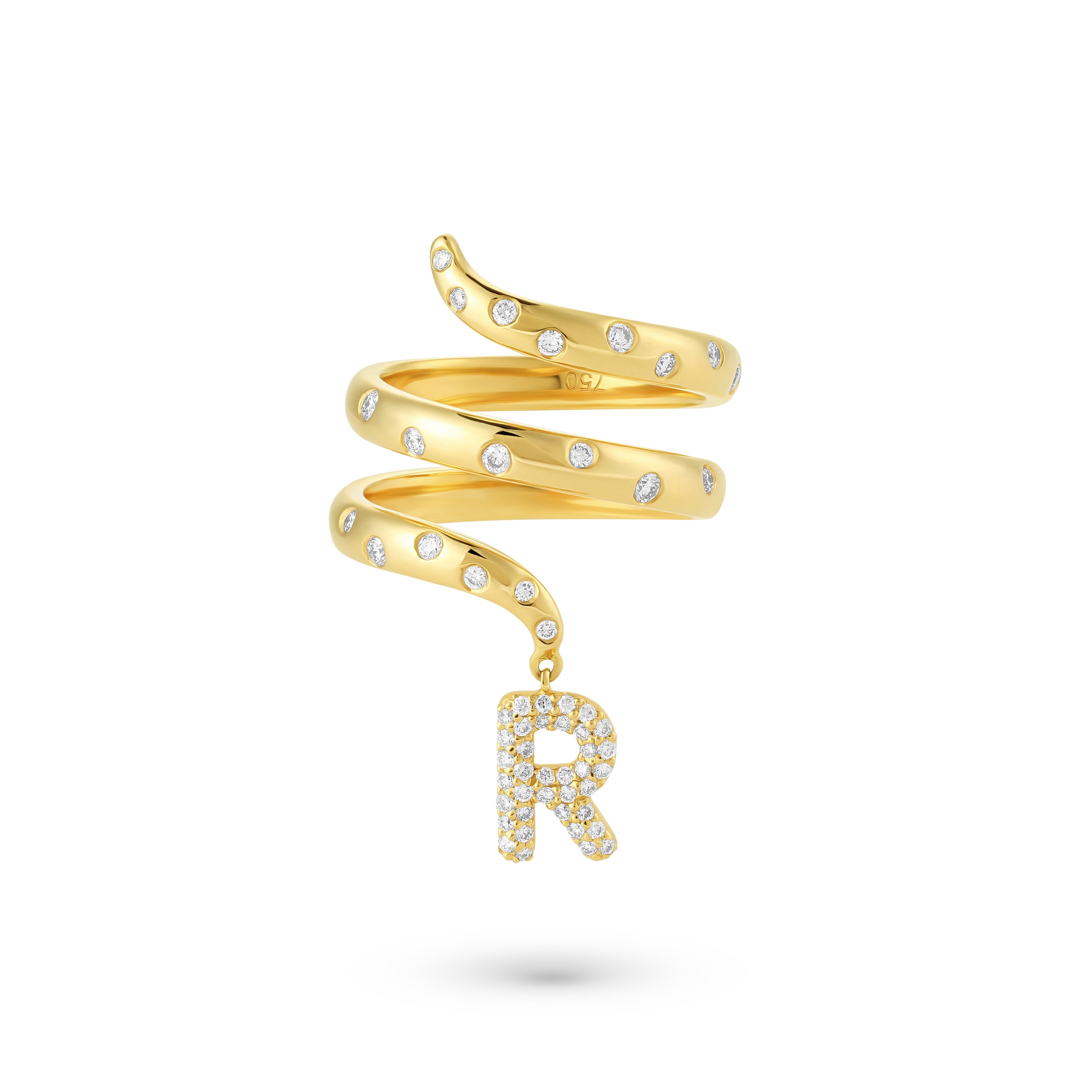 Scattered Diamond Ring