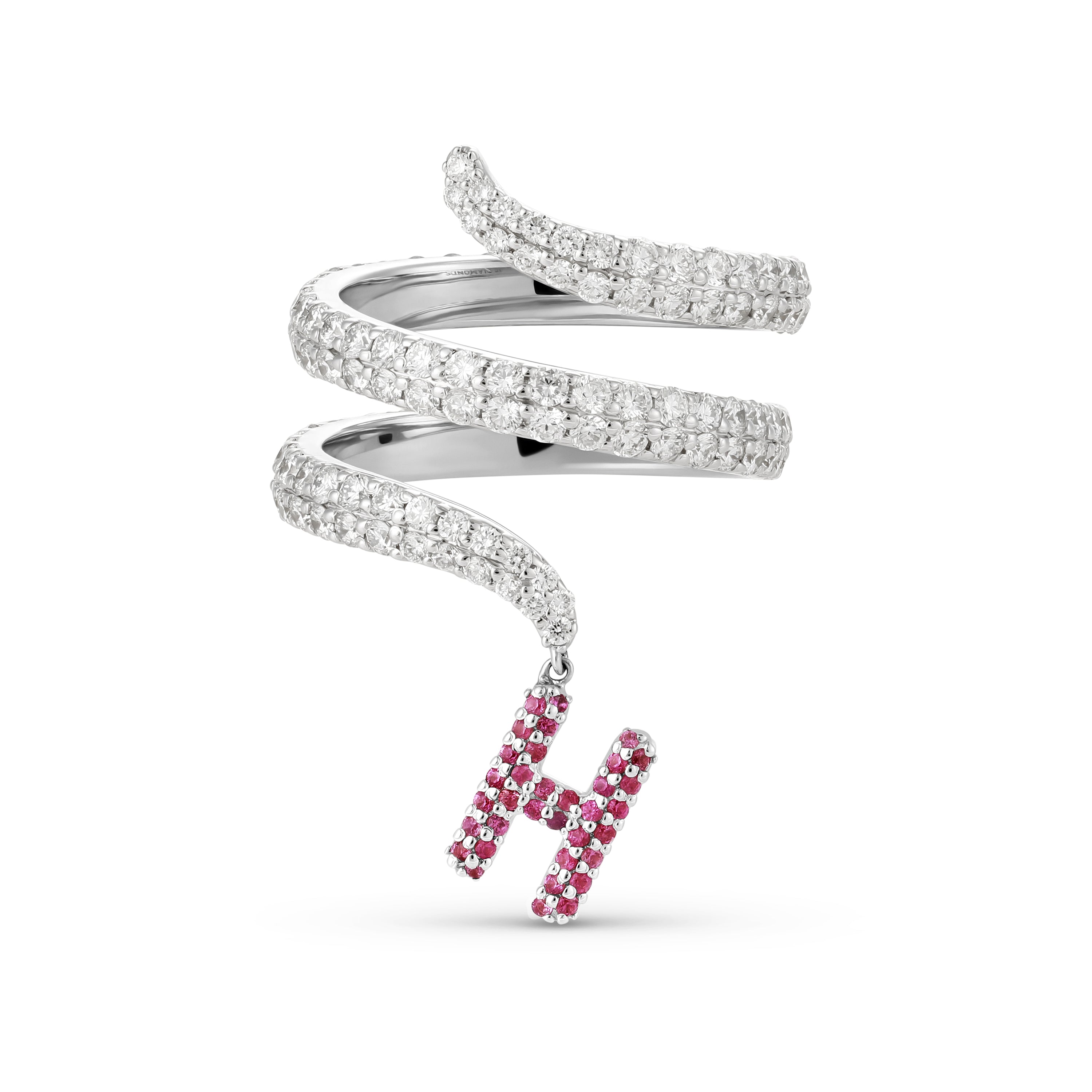 Spirale Trois Pavé Ring