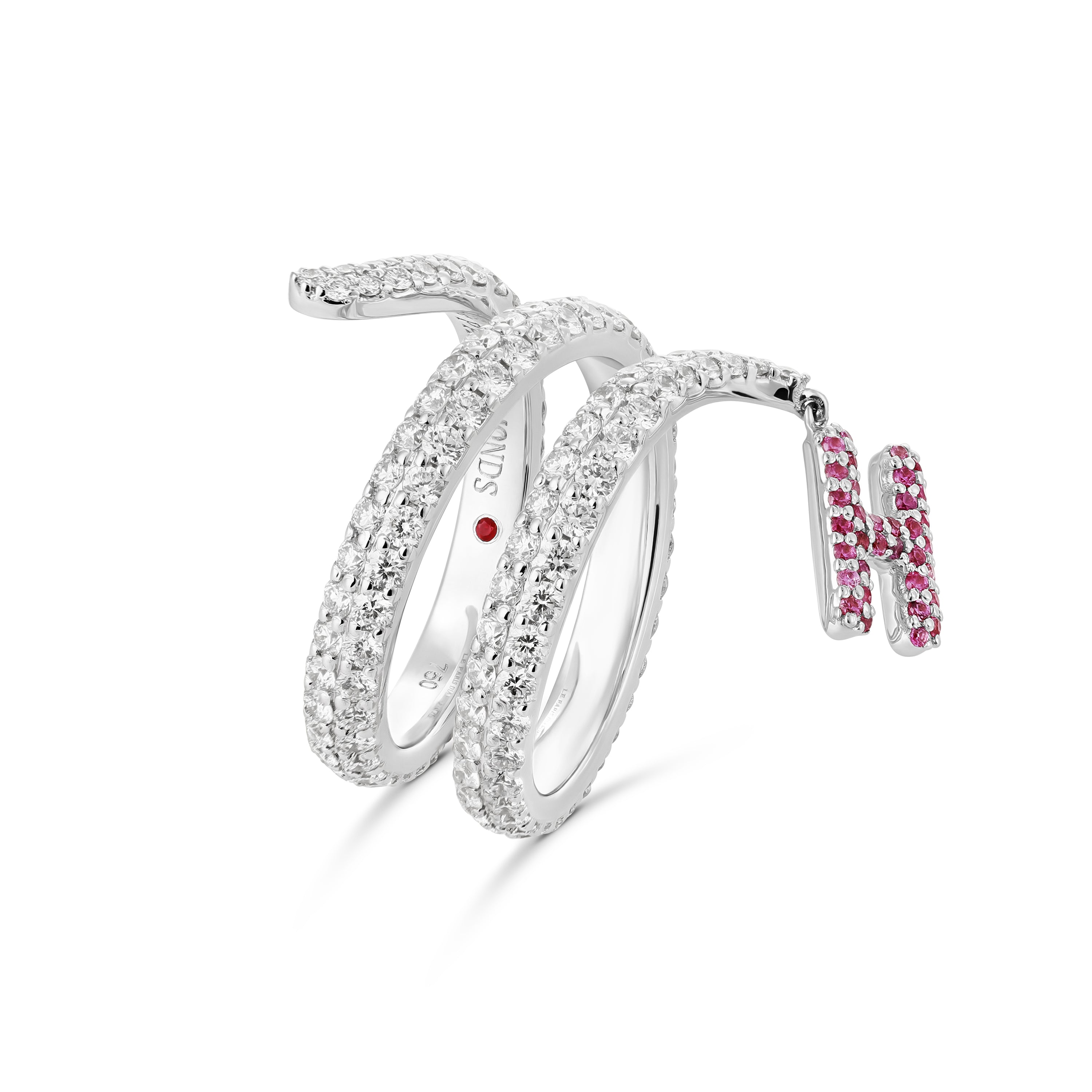 Spirale Trois Pavé Ring