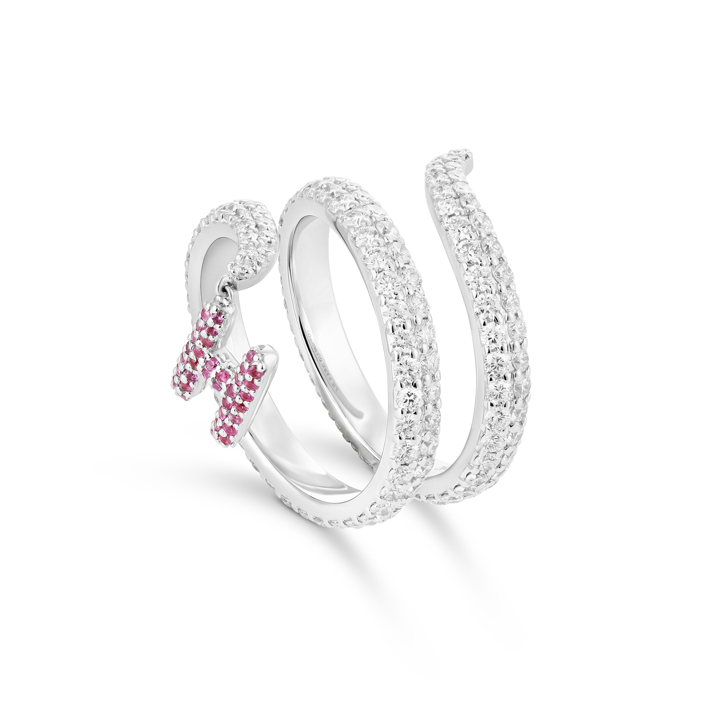 Spirale Trois Pavé Ring