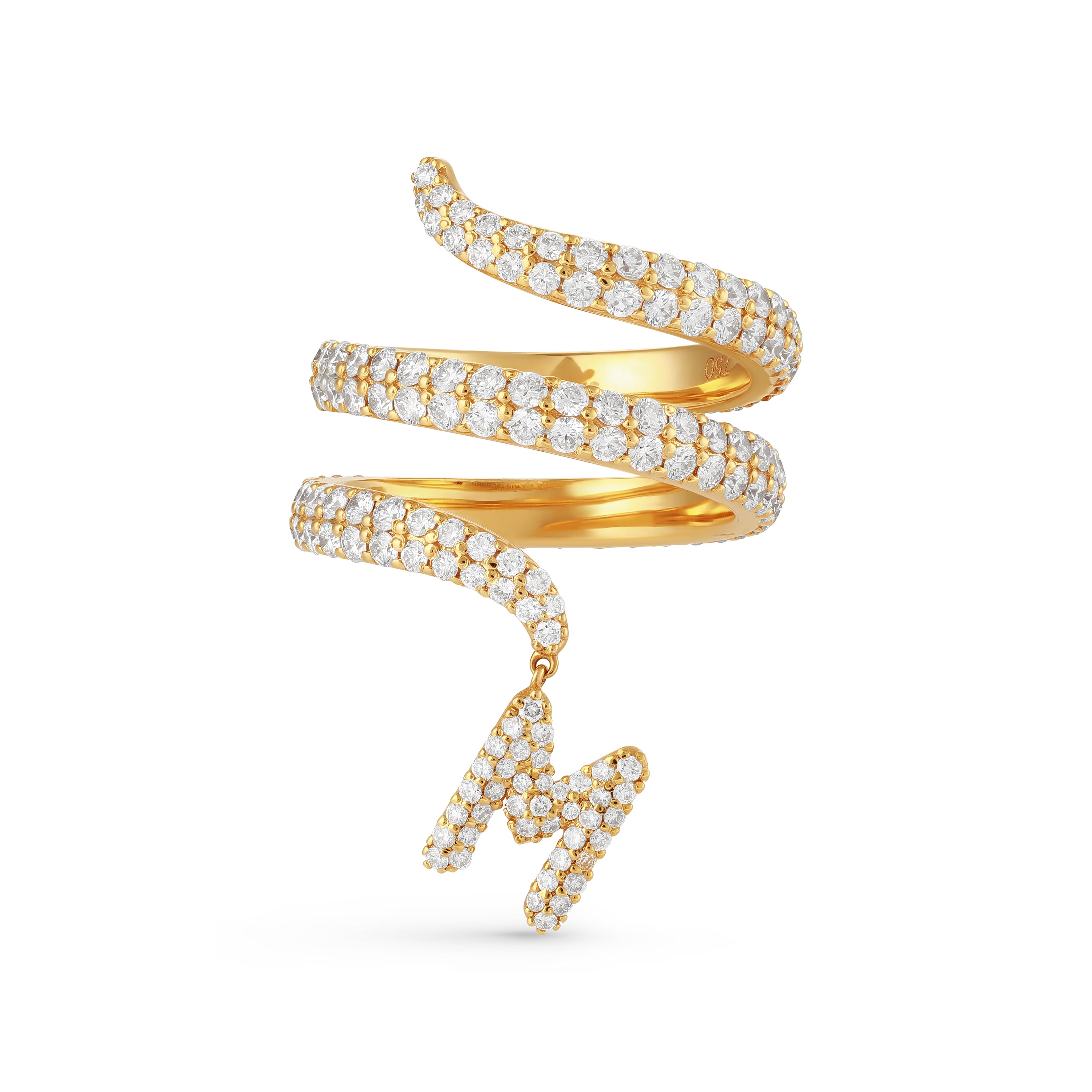 Spirale Trois Pavé Ring