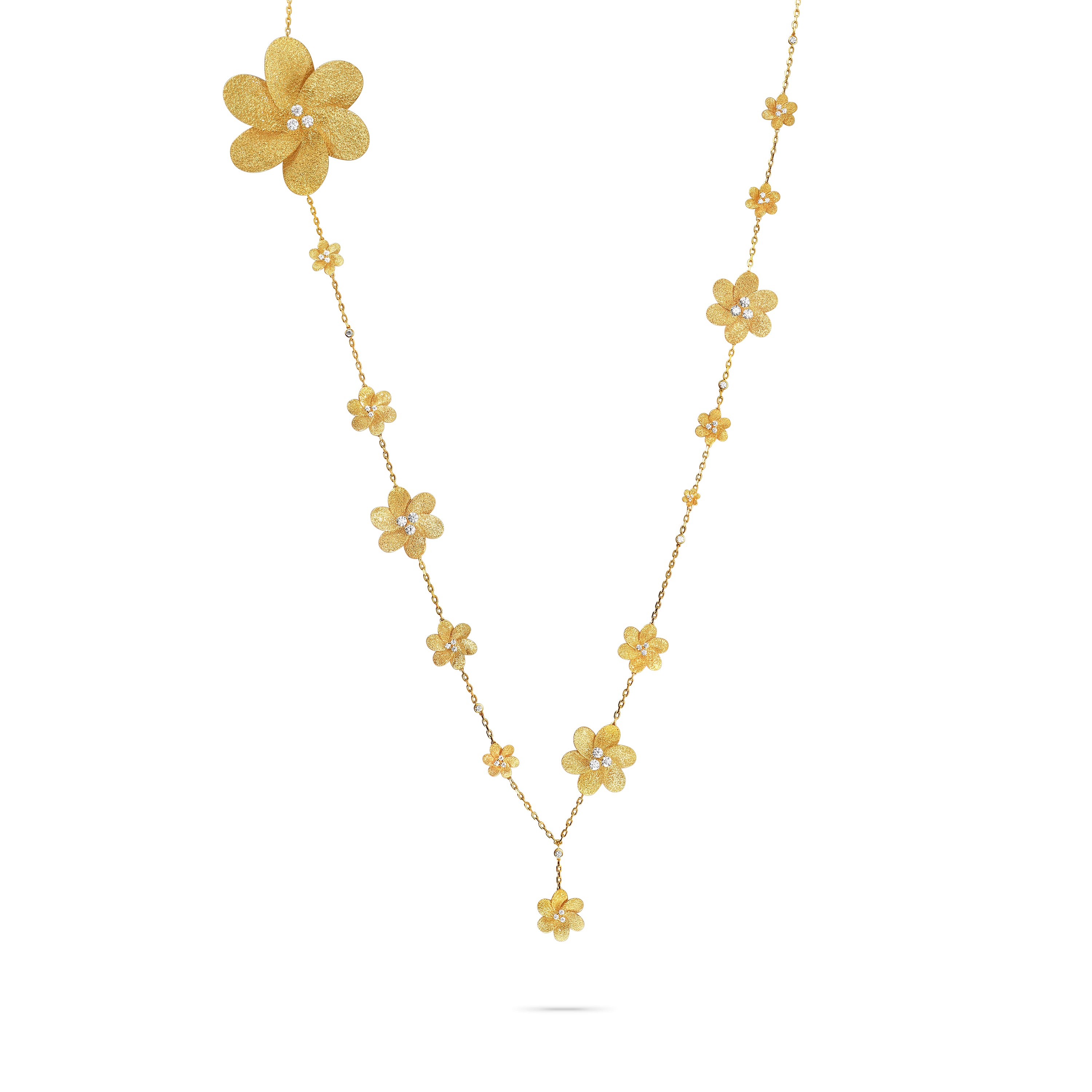 Fleur Motif Long Necklace