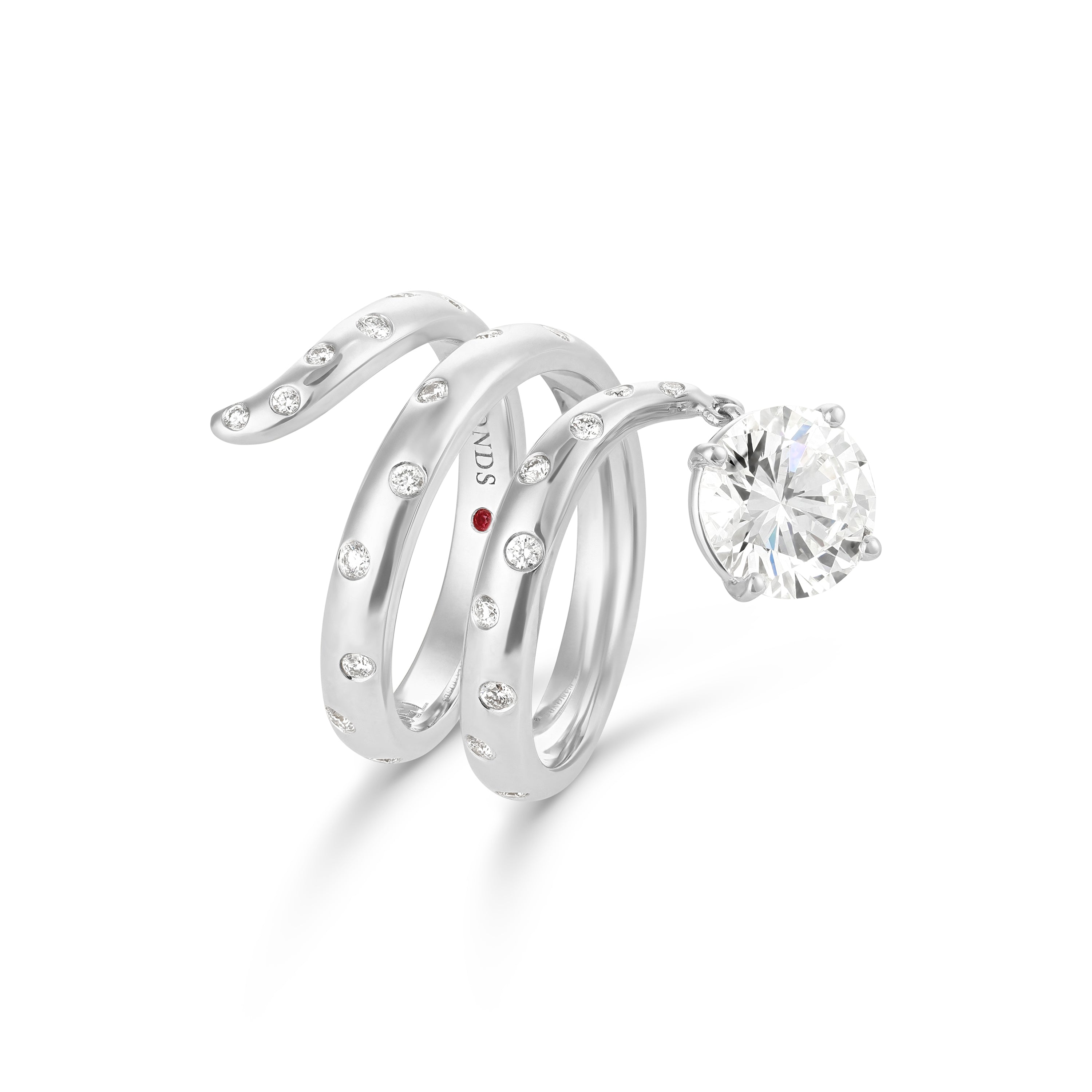 Spirale Trois Polkadot Ring